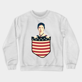 Emily Dickinson In My Pocket Crewneck Sweatshirt